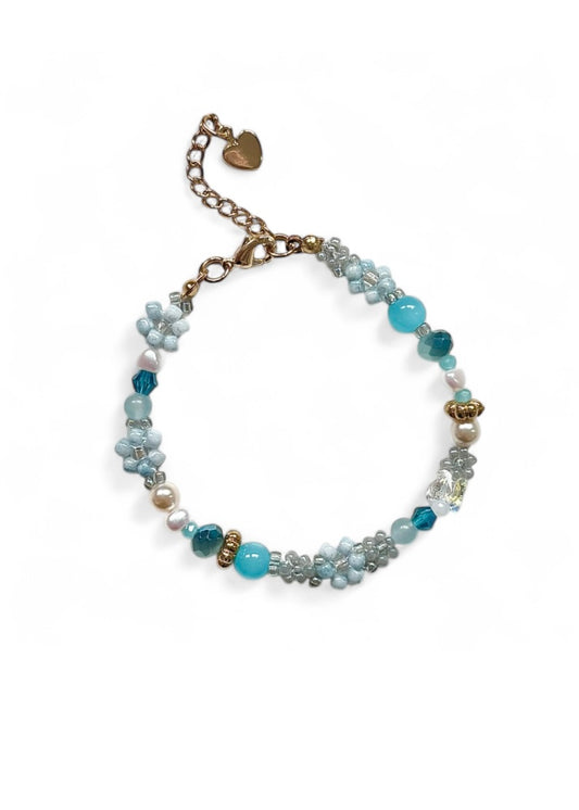 OCEAN MIST BEADED BRACELET