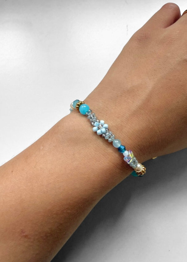 OCEAN MIST BEADED BRACELET