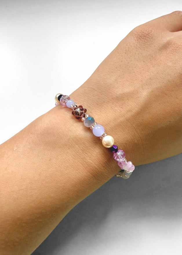 LAVENDER WHISPER BEADED BRACELET