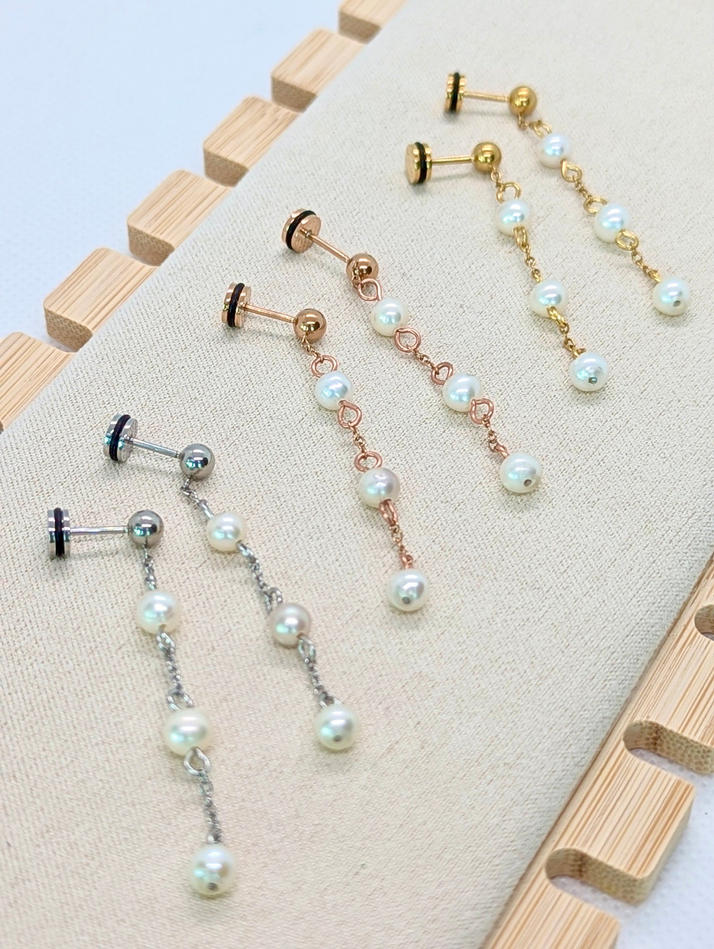 LUSTRE WHISPER DANGLES EARRINGS