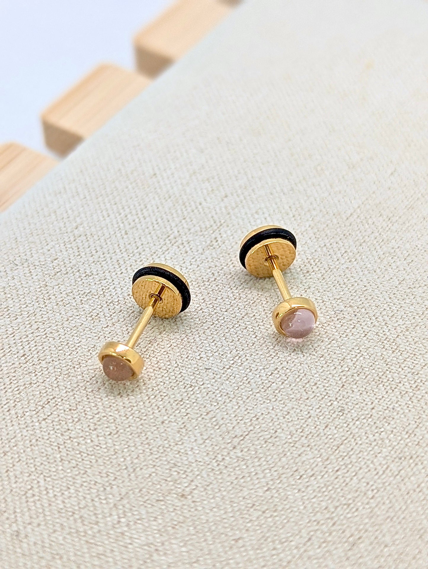 MOONLIT BLUSH EAR STUDS